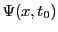 $\Psi(x, t_0)$